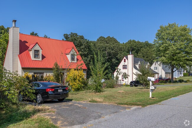 Cozy cape cod homes line a street in the Konnoak neighborhood.