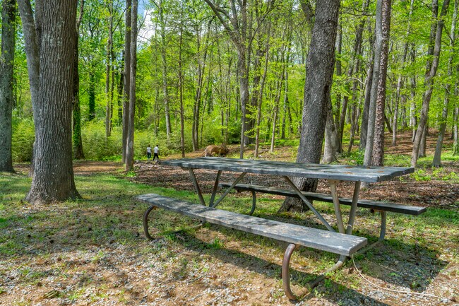 There is a small parking lot and gathering area at the entrance of McIntyre Historic Site.