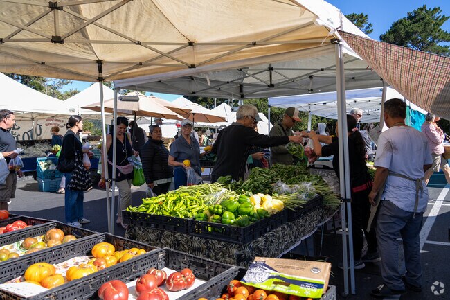 Discover local produce at Del Monte Farmers Market near Skyline Forest each Thursday.