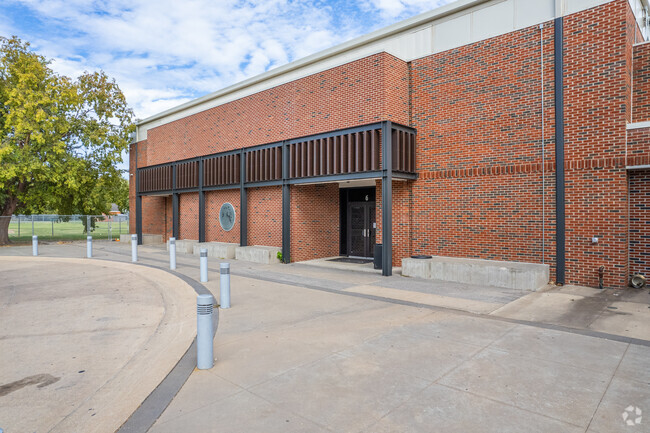 The main academic building of Longfellow Middle School in Norman.
