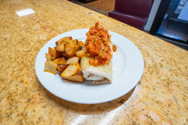 Give the breakfast burrito special a try at Victoria's Diner in Chelsea.