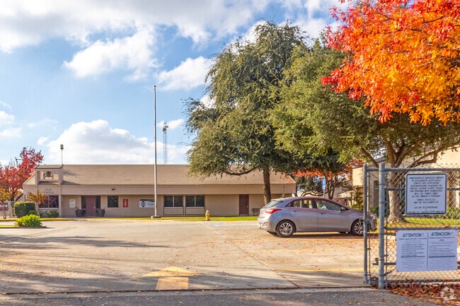 The campus of Clay Elementary School near Kingsburg.