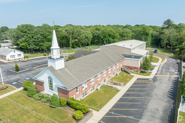 Nazarene Christian Academy is located next to a fully functioning church.