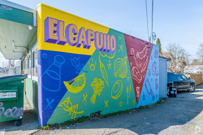 Taqueria El Capullo has some good, authentic tacos in the local Lents area in Portland, OR.