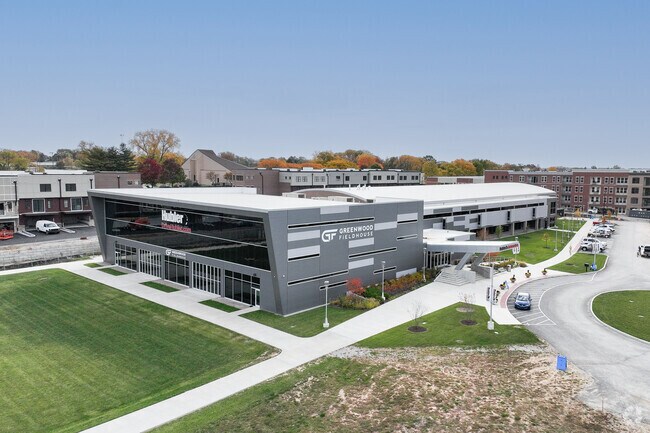 A popular activity each morning at the Greenwood Fieldhouse is Pickle Ball.