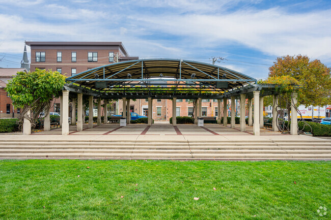 The Oxford Memorial Park plays host to the Saturday morning farmers market when in season.