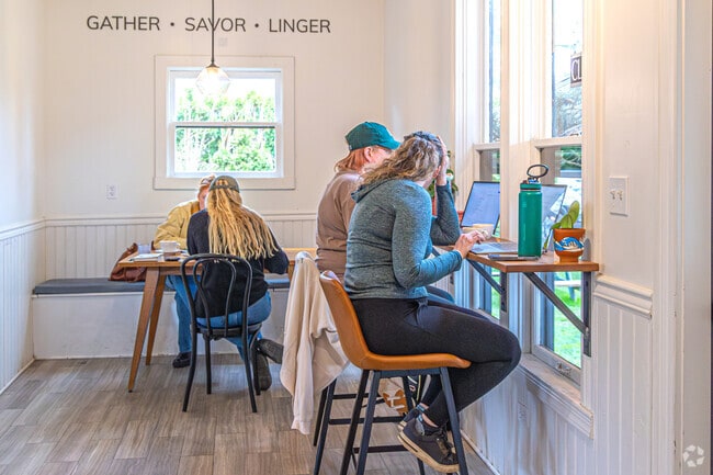 Local coffee shops are a gathering place for Spring Glen residents.