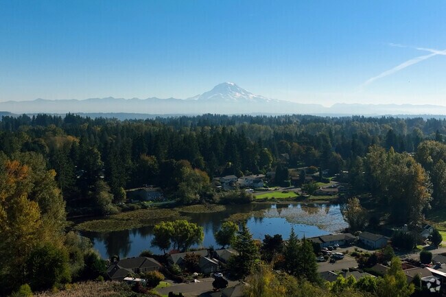 Stunning views of Mt.Rainier from the Prairie Ridge Neighborhood.