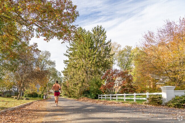 A Johnson City resident enjoys a run near the Keystone area.