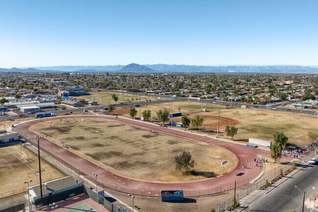 Central Union High School in El Centro promotes both academic excellence and regular exercise for a balanced lifestyle.
