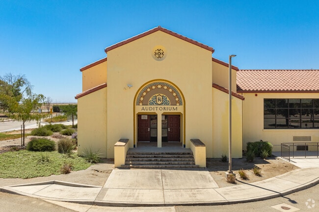 A.M. Thomas Middle School has a distinct Spanish inspired architecture.