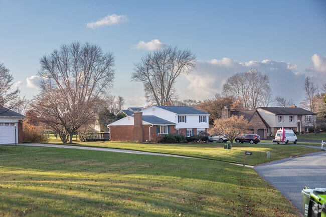 Split family and ranchers are common in Jarrettsville, with most built in the 80's and 90's.