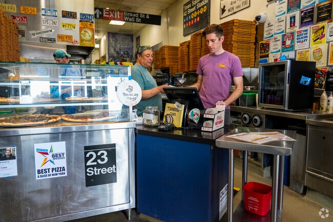 The interior of New York Pizza in the Cory neighborhood.