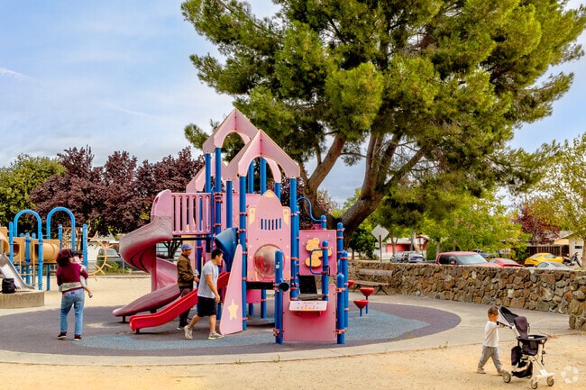 Your kids will love the rocket ships playground at Lakewood Park in Sunnyvale.