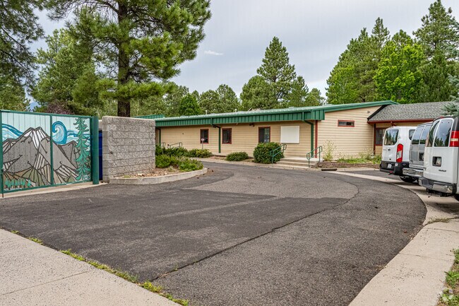 Students are proud of their hand painted murals at Mountain School in Flagstaff.