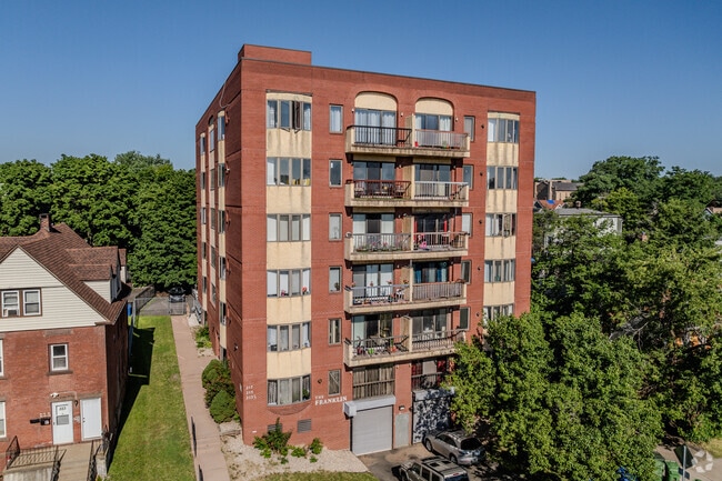 Condos in Barry Square are also popular.
