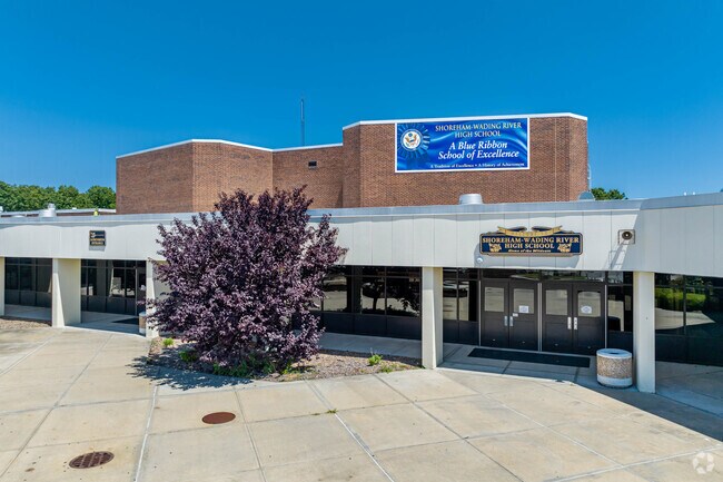 Shoreham Wading River High School in East Shoreham enrolls 690 students.