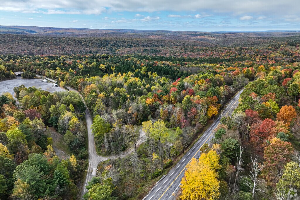 Route 144 and the ATV trail cross through beautiful countryside in Snow Shoe.