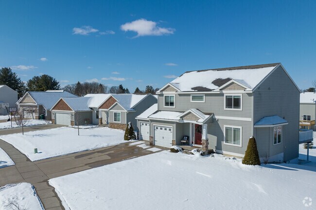Caledonia has several large communities of large new homes north-east of downtown.