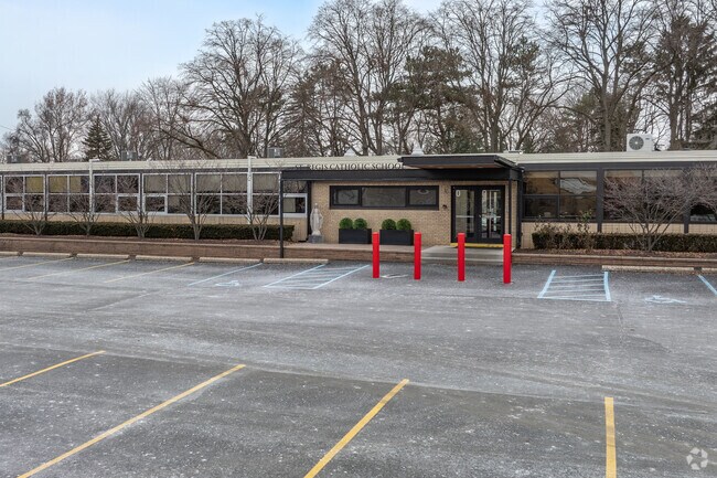St. Regis Elementary School entrance.