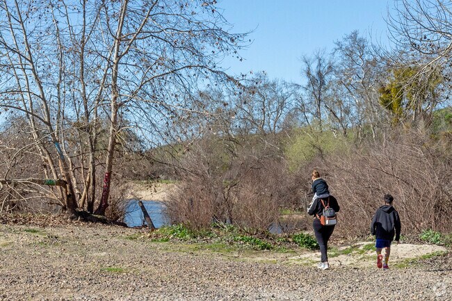 Families can hike down to the river at Riverbottom Park in Fresno.