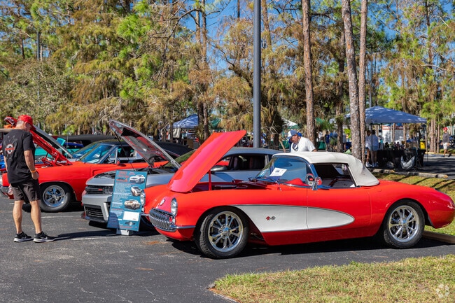 The Rookery Bay Classic Car Show near Hibiscus Country Club is a great place to admire rare cars.