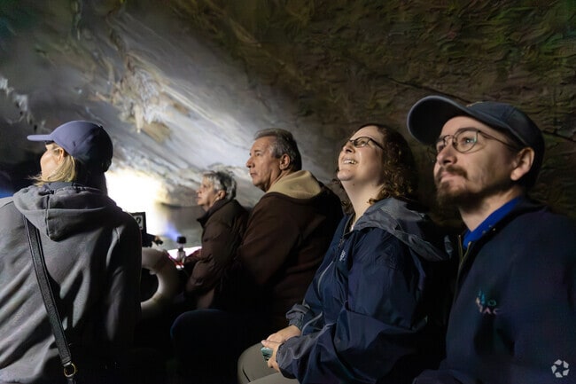 Visitors spend about 45 minutes exploring Penn's Cave by boat.