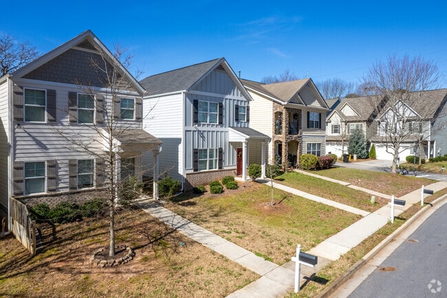 Newnan offers new subdivisions with modern craftsman style homes.