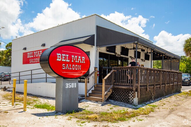 The Belmar Saloon in another local hot spot and a spot to grab a cold drink on a hot day.