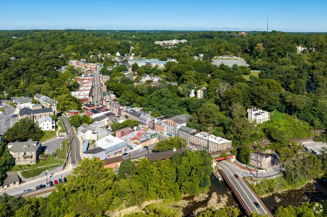 Historic downtown Ellicott City is located just off the Patapsco River.