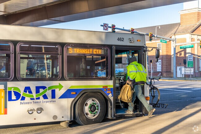 Newport has many DART bus stop locations to catch a ride throughout the state.