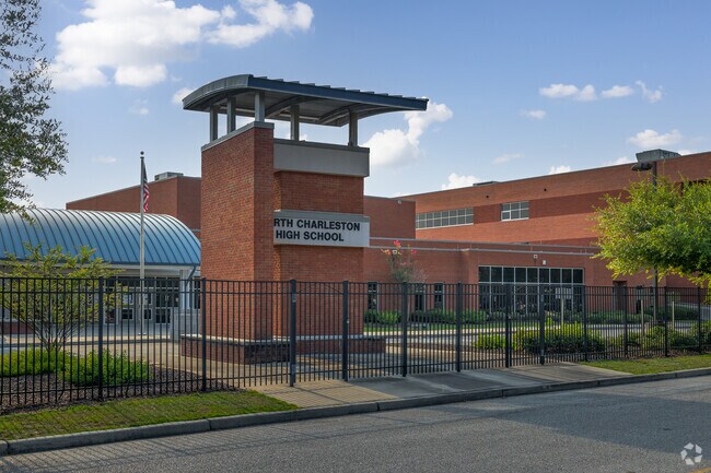 North Charleston High School, home of the cougars, serves grades 9-12.