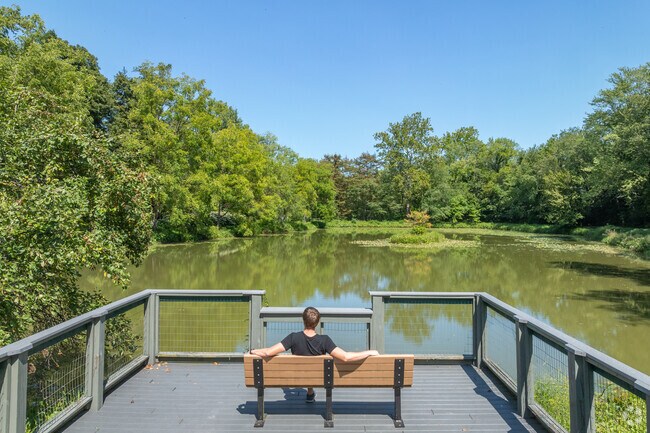 Muncy Heritage Park and Nature Trail features Fisher Pond and scenic walking paths.