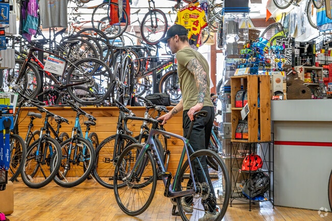 Hudson residents head to Art Doyle's Spokes and Pedals for all their biking needs.