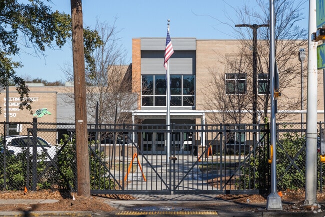 Edmund A. Burns Elementary School in North Charleston has a crosswalk.