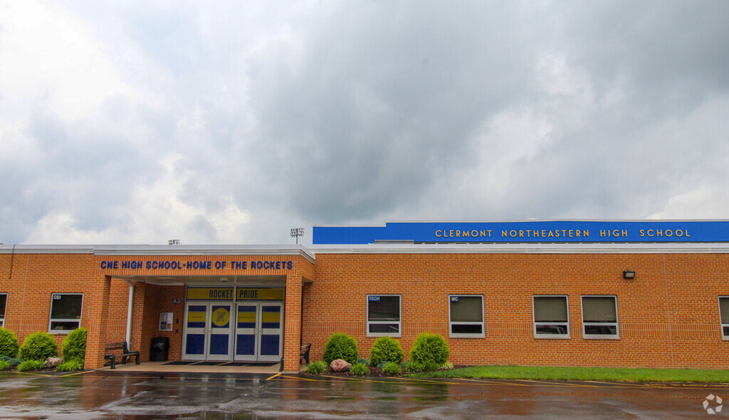 Clermont Northeastern High School building in Outer Clermont County.