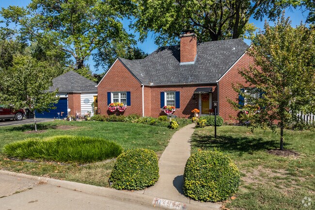 Brick homes with landscaped front yards are commonly found in West Topeka.