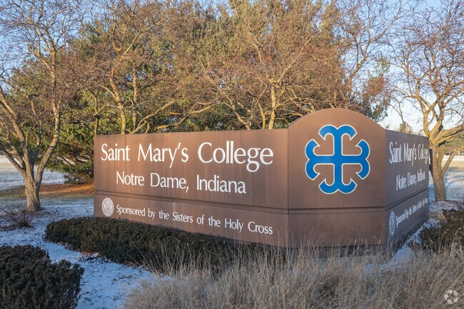 Saint Mary's College lies right beside the Notre Dame campus in South Bend.