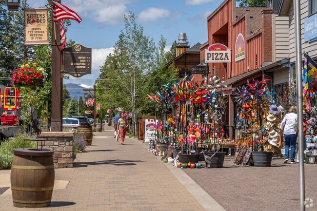 Sisters has a colorful old-town feel to it in Central Oregon.