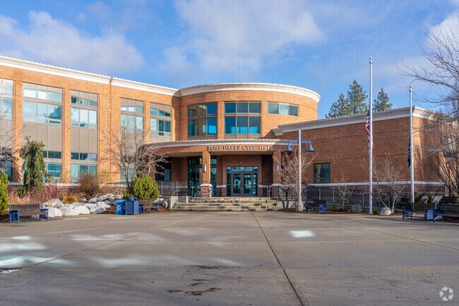 Post Falls city hall sits at the heart of the city.