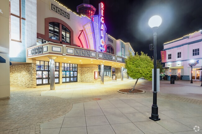 One of the draws from miles around is the Regal Theater at the Louisiana Boardwalk Outlets.