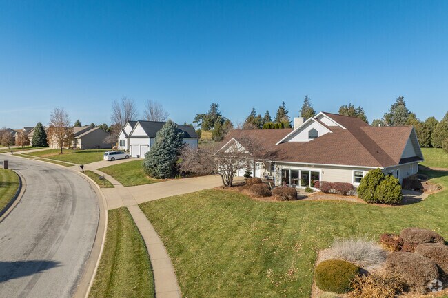 Some homes in Vinton feature spacious front and backyards.