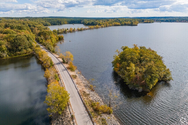 At nearly 400 acres, Turnpike Lake offers Plainville residents serene views.