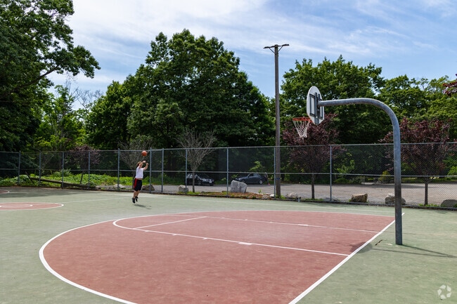 The basketball courts at Shedd Park in Lower Belivdere offers a fantastic spot to enjoy a game.