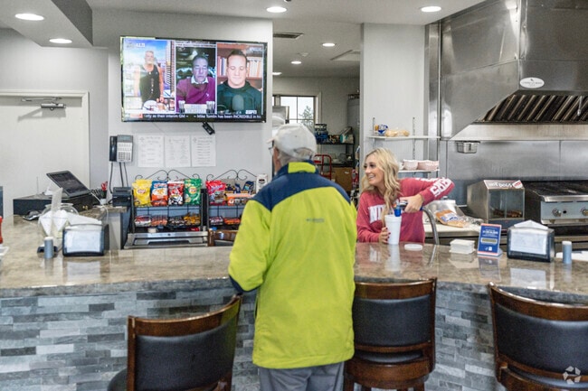 Grab a bite to eat inside the Indian Ridge Golf Club.