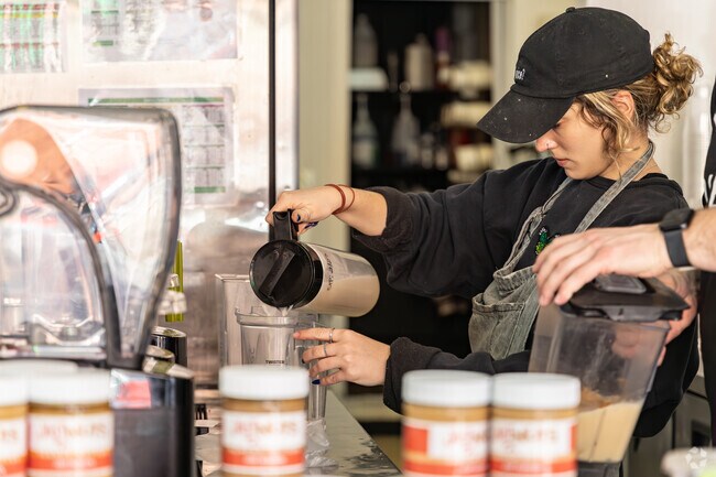 Smoothies are made daily in Allegheny West at the Live Fresh Smoothie Bar.