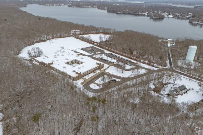 Tiverton Middle School has a campus near Stafford Pond.