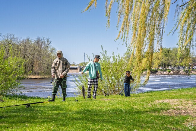 Little Falls residence can enjoy fishing along the banks of the Mississippi river.