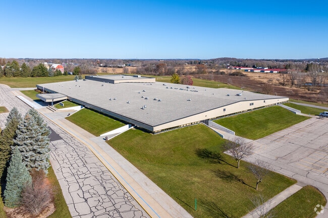 An aerial of Central Middle School in Hartford.
