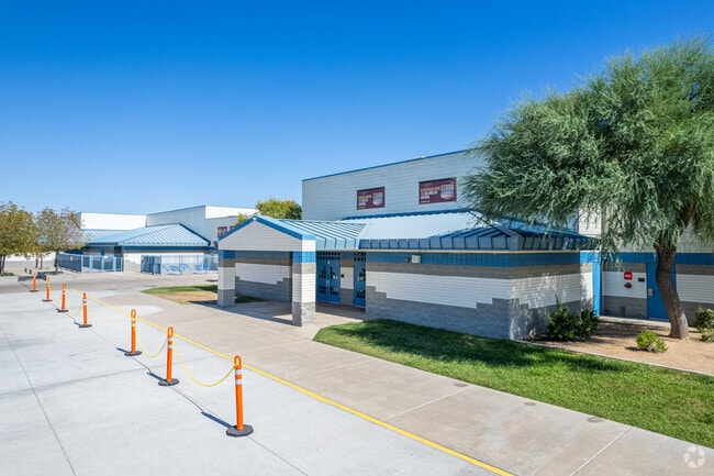 One of the academic buildings at Alhambra Traditional School in Phoenix.
